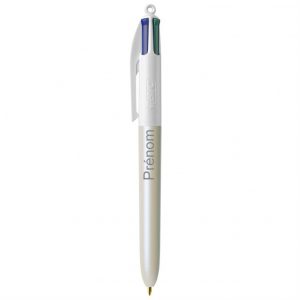 Bic 4 couleurs personnalisé Pearl Blanc