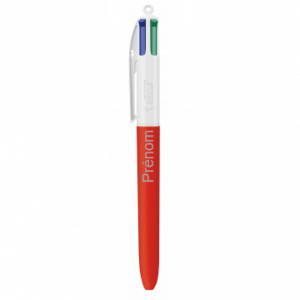 Bic 4 couleurs personnalisé Punch Rouge