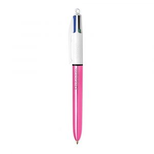 Bic 4 couleurs personnalisé Shine Rose
