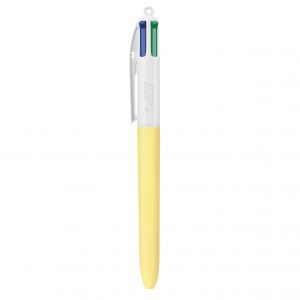 Bic 4 couleurs personnalisé Punch Jaune Lumière