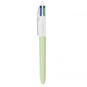 Bic 4 couleurs personnalisé Punch Vert pastel